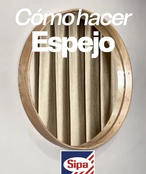 Cómo construir este espejo circular By Decobarriles