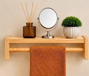 Te enseño cómo hacer un bonito toallero de pared