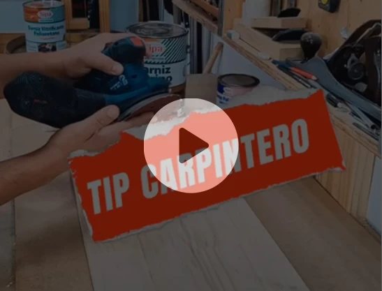 Tip de carpintería: para mejorar el lijado