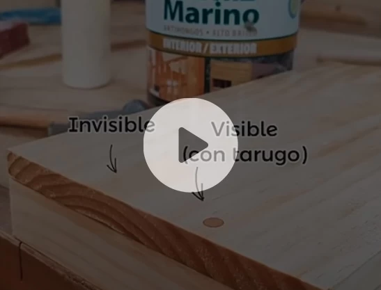 Tip de carpintería: tapar o disimular los tornillos