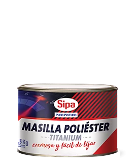 Masilla de poliéster titanium