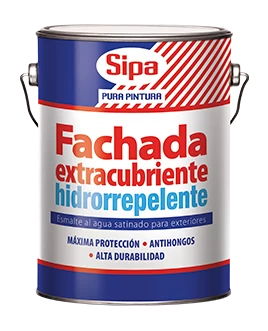 Fachada extracubriente hidrorrepelente