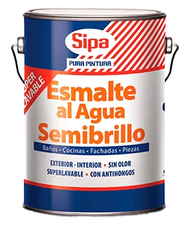 Esmalte al agua semibrillo